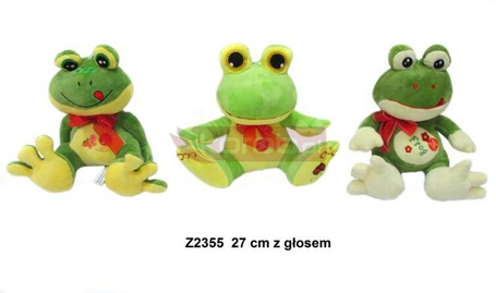 Żaba z głosem 27cm MIX