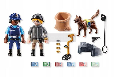 PLAYMOBIL ACT!ON HEROES 71731 PIES POLICYJNY zestaw dla dzieci +4 lata