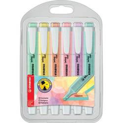 Zakreślacz SwingCool etui 6 kolorów Pastel STABILO
