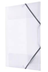 Teczka A4 PP gumka narożna transparentna