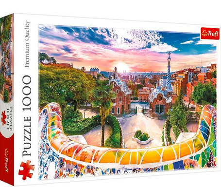Puzzle 1000 elementów Zachód słońca nad Barceloną
