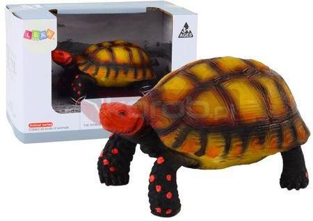 Figurka żółw gad brązowo czarny