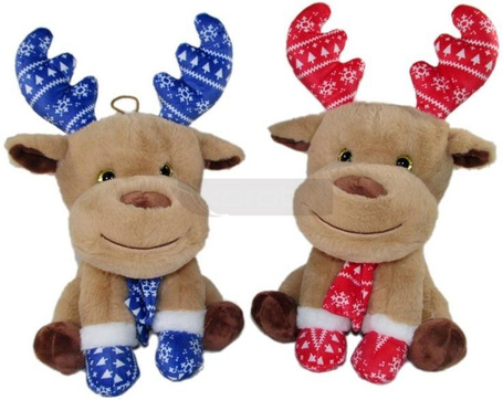Łoś Renifer świąteczny 20cm MIX