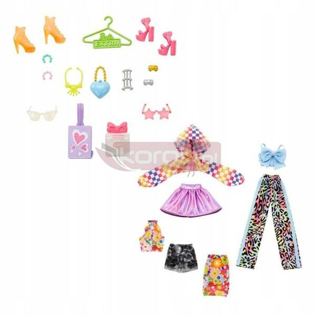 BARBIE EXTRA KABRIOLET GWIAZD samochód dla lalek + 2 lalki + akcesoria HKB01