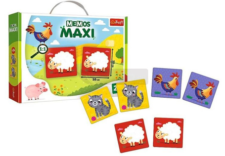 Memo Maxi Zwierzęta na farmie TREFL