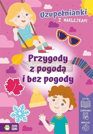 Uzupełnianki z naklejkami. Przygody z pogodą...