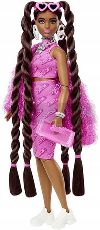 Lalka Barbie Extra Moda z pieskiem w autku HHN06