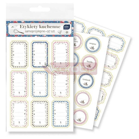 Etykiety kuchenne 97szt Colour