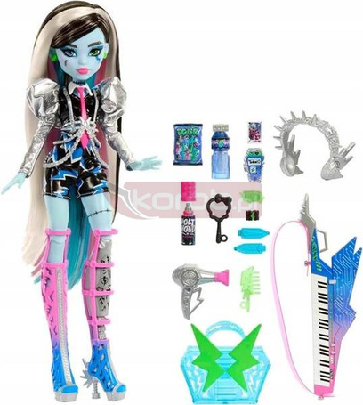 LALKA MONSTER HIGH FRANKIE STEIN Elektryzujący styl, lalka + akcesoria HNF84