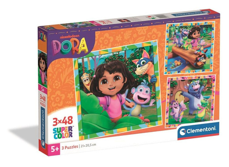 Puzzle 3x48 Super Kolor Dora