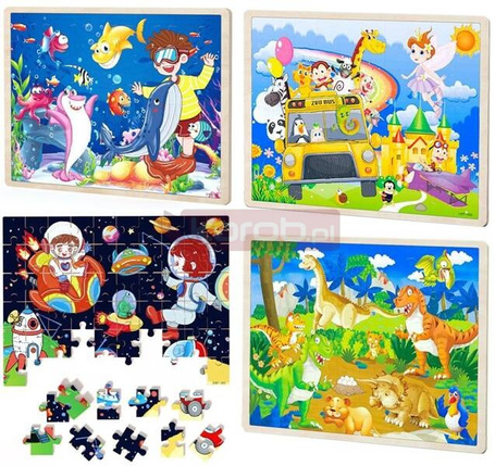 Puzzle drewniane MIX