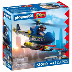 PLAYMOBIL CITY ACTION 72080 Policyjny helikopter, zestaw dla dzieci +4 lata