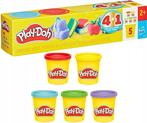 PLAY DOH CIASTOLINA zestaw 5 TUB Back To School zestaw dla dzieci +2 lata G1860