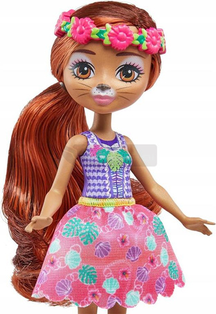 ENCHANTIMALS LALKA WYDRA ONEDA OTTER + zwierzątko wyderka Kelpie HXB98
