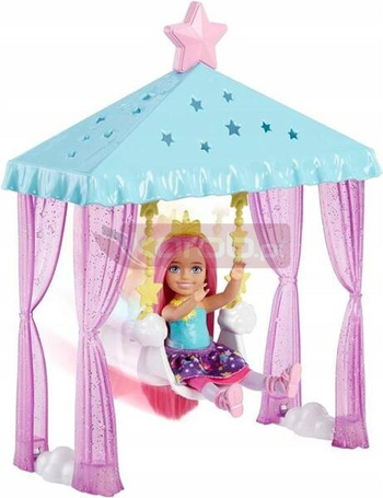 LALKA BARBIE CHELSEA SZCZYPTA MAGII zestaw z kotkiem HLC27
