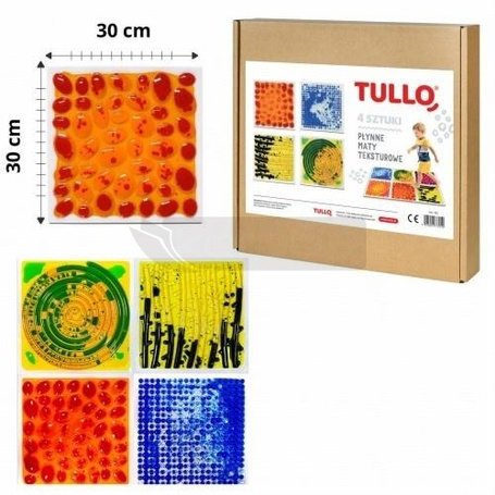 Ścieżka sensoryczna płytki fakturowe 30x30cm 4szt