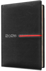 Kalendarz 2026 A6 tygodniowy czarny