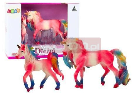 Figurki kolekcjonerskie jednorożec z młodym