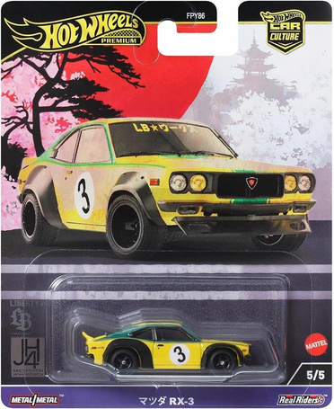 HOT WHEELS PREMIUM CAR CULTURE JAPAN HISTORICS 4 5/5 Mazda RX-3 HRV84