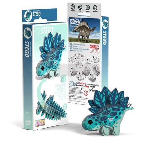Dinozaur Stego Eugy. Eko Układanka 3D