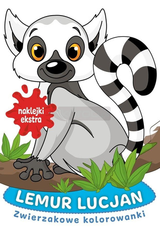 Zwierzakowe kolorowanki. Lemur Lucjan