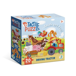 Puzzle sensoryczne Jade traktorem 20el