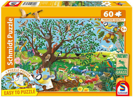 Puzzle PQ 60 Zwierzęta w ogrodzie