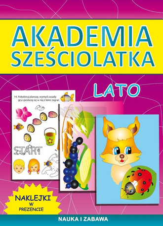 Akademia przedszkolaka. Lato + naklejki