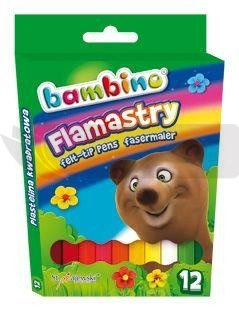 Flamastry 12 kolorów bls BAMBINO