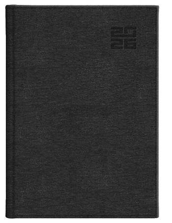 Kalendarz 2026 B5 tygodniowy Aluminium czarny