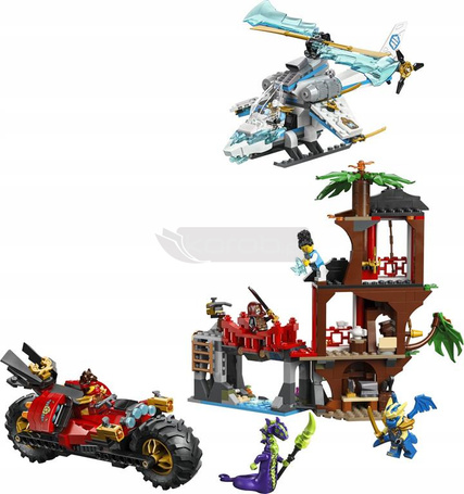 KLOCKI LEGO NINJAGO 71857 Bitwa ninja: domek na drzewie z pojazdami