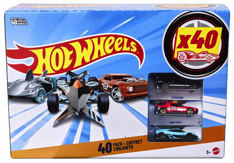 HOT WHEELS CZTERDZIESTOPAK ZESTAW 40 AUTEK resoraków 1:64 JDW08