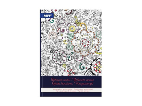 Kolorowanka antystresowa sztuka kwiatowa