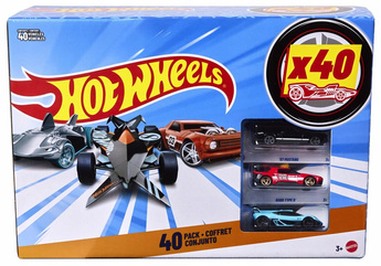 HOT WHEELS CZTERDZIESTOPAK ZESTAW 40 AUTEK resoraków 1:64 JDW08