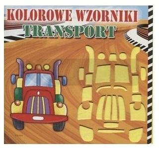 Książeczka kolorowe wzorniki transport