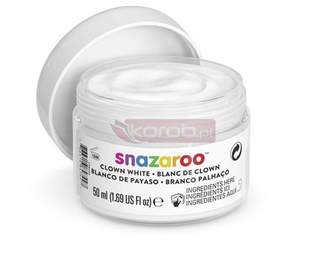 Farba do malowania twarzy i ciała biała 50ml