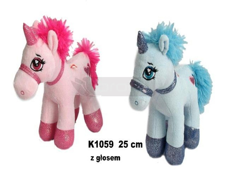 Jednorożec z głosem 25cm MIX