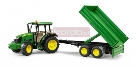Pojazd Traktor John Deere 5115M z przyczepą wywrotką