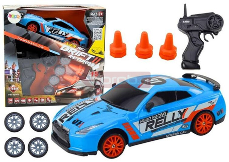 Auto sportowe R/C 1:24 niebieskie