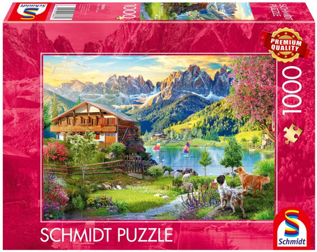 Puzzle PQ 1000 Relaks w Dolomitach