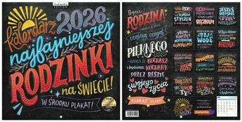 Kalendarz 2026 ścienny Classic Tablica rodzinki