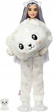 Lalka Barbie Cutie Reveal w przebraniu Miś Polarny HJL64