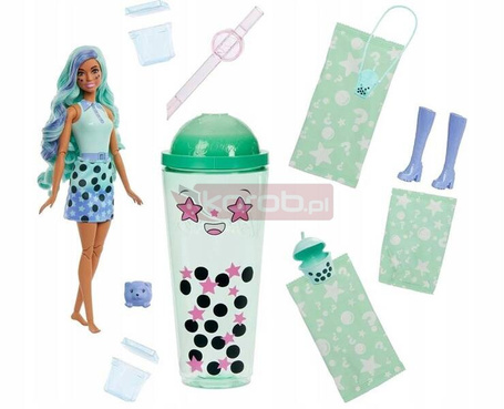 LALKA BARBIE POP REVEAL BUBBLE TEA Zielona herbata, pachnąca lalka HTJ21
