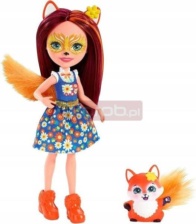 ENCHANTIMALS LALKA FELECITY FOX + LISEK zwierzątko FXM71
