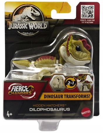 JURASSIC WORLD DINOZAUR Fierce Changers Hidden Hatchers: Dilophosaurus HLP04