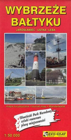 Wybrzeże Bałtyku Jarosławiec, Ustka, Łeba 1:50 000