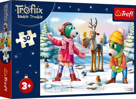 Puzzle 30 Świąteczny czas Trefilków TREFL