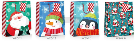 Torba prezentowa Boże Narodzenie 18x10x23cm MIX