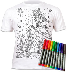 Koszulka do wielokrotnego kolorowania Piernik 7-8