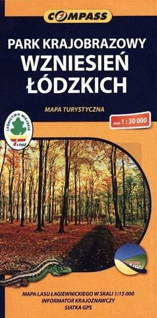 Mapa turystyczna - PK Wzniesień Łódzkich 1:30 000